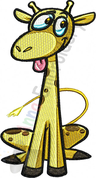 Giraffe Machine Embroidery Design, Giraffe Design, Giraffe Embroidery Design, Safari Animal, Filled stitch,8 sizes design,8 formats