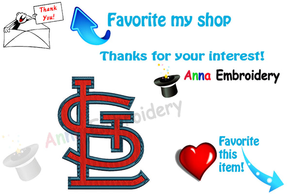 Cardinal Machine Embroidery Design-Sport embroidery -text embroidery- 10 SIZES- 12 formats-INSTANT DOWNLOAD