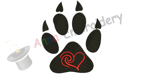 Bear Paw Embroidery Design-Pets Embroidery-Animals Embroidery Design-Sports Embroidery-Embroidery Patterns-Instant Download-PES