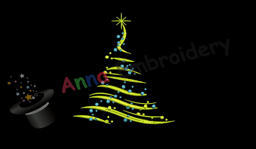 Free Embroidery Christamas Tree, Free Holiday Embroidery Design,Free Machine Patterns, Instant Download