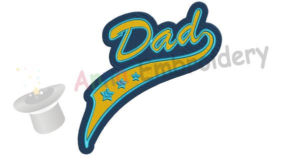 Dad Embroidery Design-Best Daddy Embroidery-Father's Day Machine Embroidery Patterns-Instant Download-PES