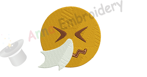Custom Order Embroidery Design-Emoticon