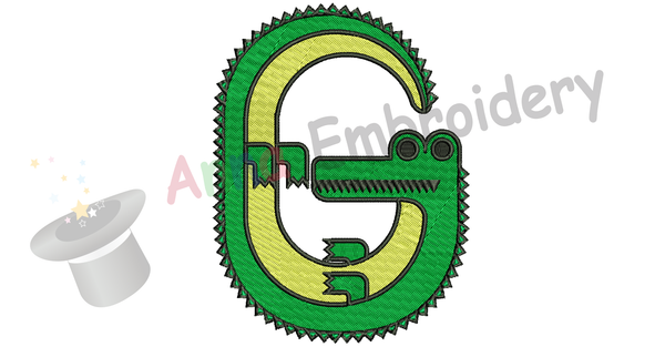 Gator Embroidery Design-Animals Embroidery Design-Mascot Embroidery-Embroidery Patterns-Instant Download-PES