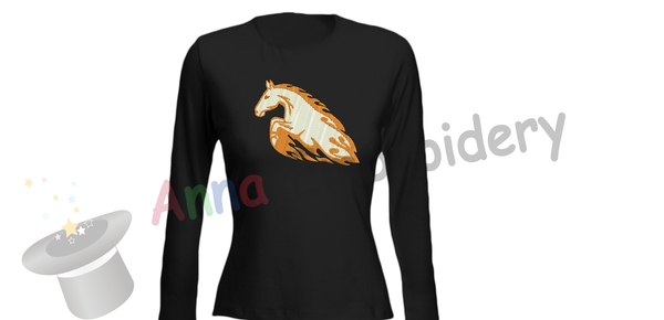 Horse Embroidery Design- Flames Horse Embroidery- Tribal Embroidery -Machine Embroidery Patterns-Instant Download-PES