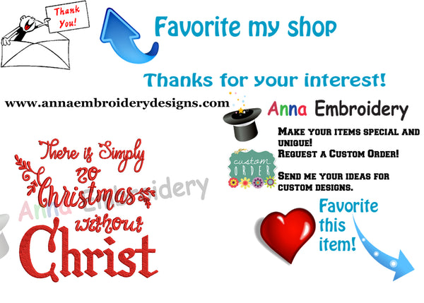 No Christmas without Jesus Embroidery-Jesus Birth Embroidery Design-Christmas Embroidery Design-Embroidery Patterns-Instant Download-PES