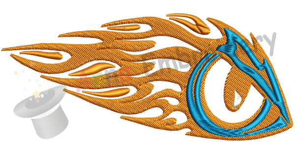 Eye Embroidery Design- Flames Eye Embroidery- Tribal Embroidery -Machine Embroidery Patterns-Instant Download-PES