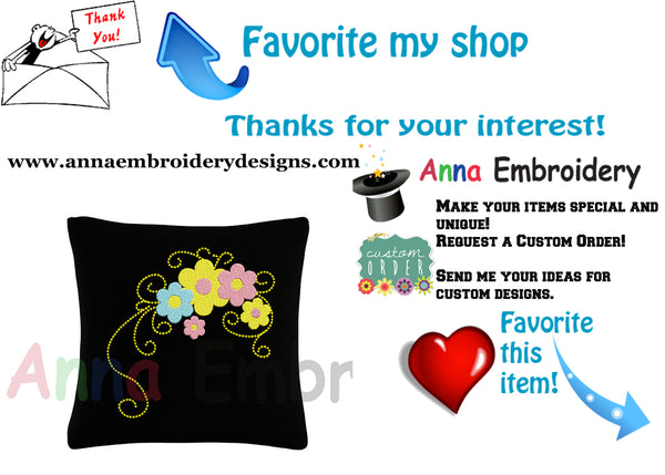 Flowers Embroidery Design- Flowers Frame Decoration Design-Floral border Embroidery-Machine Embroidery Patterns-Instant Download