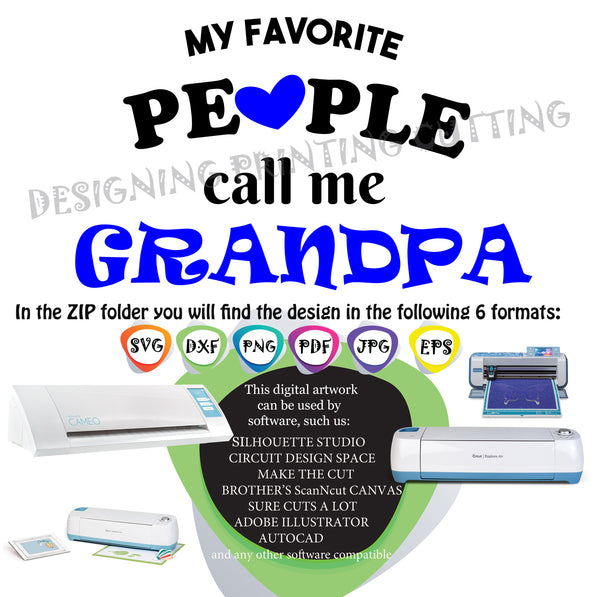 GRANDPA SVG-Cut Files-Quotes Svg-Grandpa GIFT-Father's Day svg- Svg-T-shirt svg- Silhouette Cutting- Svg file for Cricut-Eps- Dxf- Pdf-