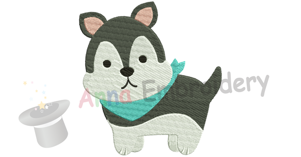 Dog Embroidery Design-Husky Embroidery Design-Malamute Dog-Animals Embroidery Patterns-Instant Download-PES