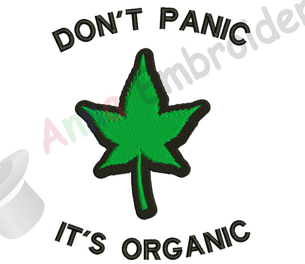 Cannabis Marijuana Machine Embroidery Design-Weed Embroidery Pattern