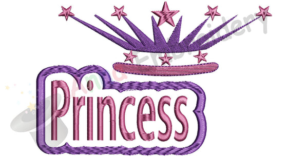 Princess Crown Embroidery Design-Disney Queen Crown- Instant Download