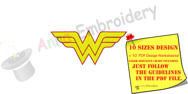 Superhero embroidery design,Machine Embroidery Designs,filled stitch,patterns,10 sizes,11 formats