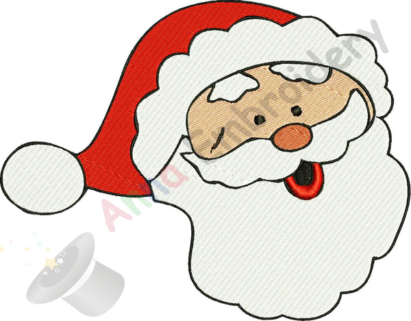 Santa Claus embroidery design, machine patterns,filled stitch,patterns,10 sizes,11 formats