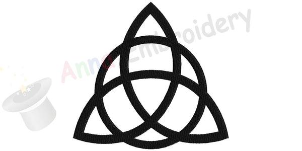 Triquetra Celtic Knot Machine Embroidery Design,Celtic symbols,Spiritual,filled stitch,machine patterns,9 sizes,8 formats,INSTANT DOWNLOAD