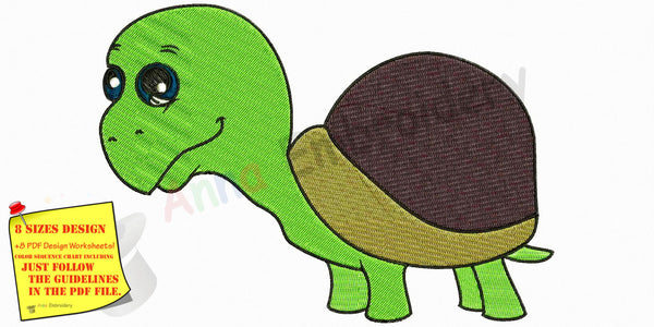 Turtle Machine Embroidery Design,sea life,machine embroidery, machine patterns,8 sizes design, INSTANT DOWNLOAD