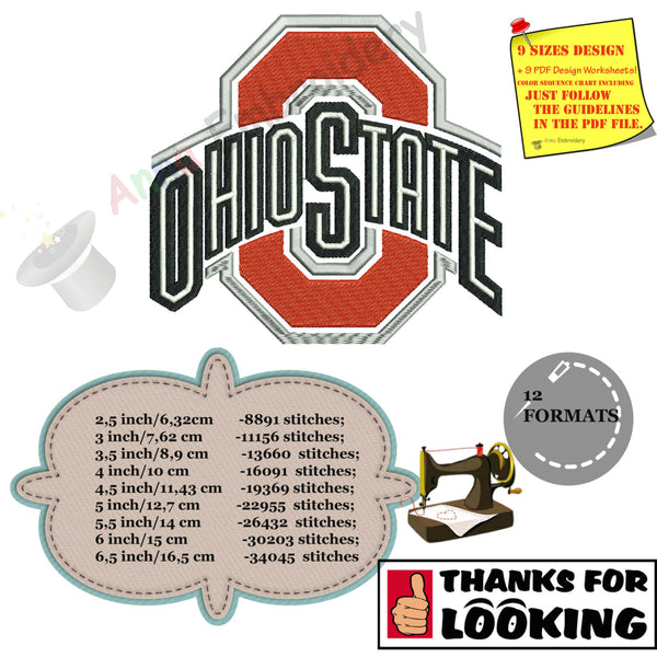 O letter Machine Embroidery Design,football embroidery, sport embroidery,college football,machine patterns