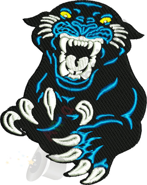 Panther Machine Embroidery Design-Panther face- 10 SIZES-INSTANT DOWNLOAD