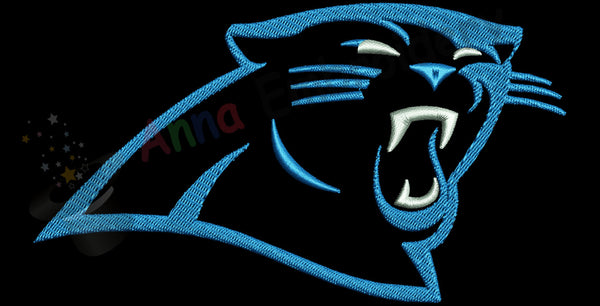Panther head silhouette MachineEmbroidery Design-Sport embroidery-Panther face- 10 SIZES-INSTANT DOWNLOAD