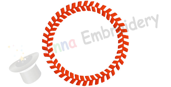 Baseball Circle Machine Embroidery Design-baseball frame-sport design-PES