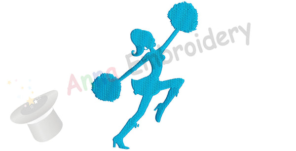 Cheer Leader Embroidery Design-Sport Embroidery-Machine Patterns- Digital Download- PES