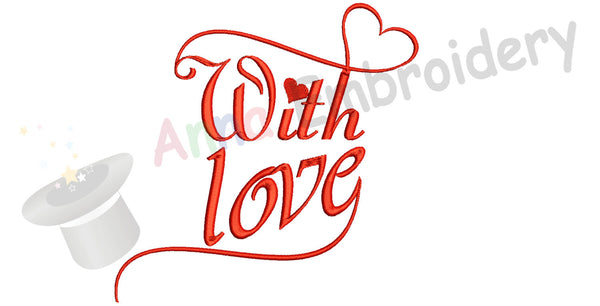 Love Embroidery Design-Wedding embroidery pattern