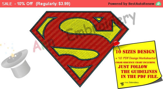 Superhero Embroidery Design,machine patterns,filled stitch,patterns,10 sizes,11 formats