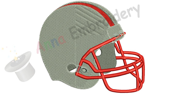 Football Helmet Sport Machine Embroidery Digitized Design Pattern- Instant Download - 4x4 , 5x7, and 6x10 hoops