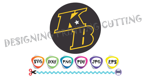 Kobe Bryant svg, rip Kobe BRYANT,Svg-T-shirt svg- Silhouette Cutting- Svg file for Cricut-Eps- Dxf- Pdf-Kids svg