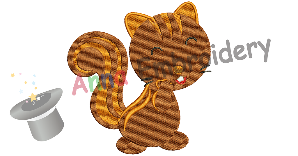 Free Squirrel Embroidery Design,Free Machine Patterns, Instant Download